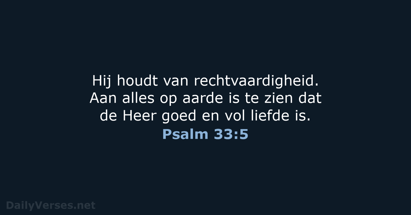 Psalm 33:5 - BB