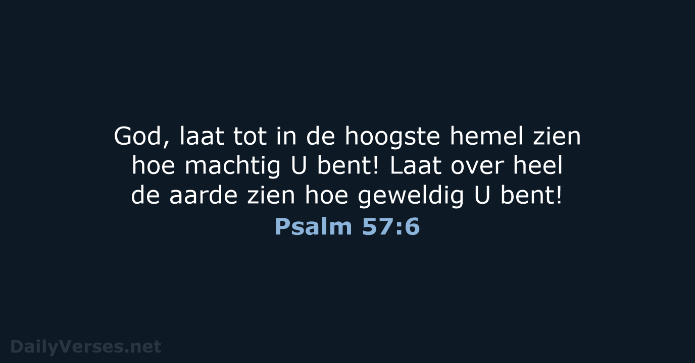 Psalm 57:6 - BB