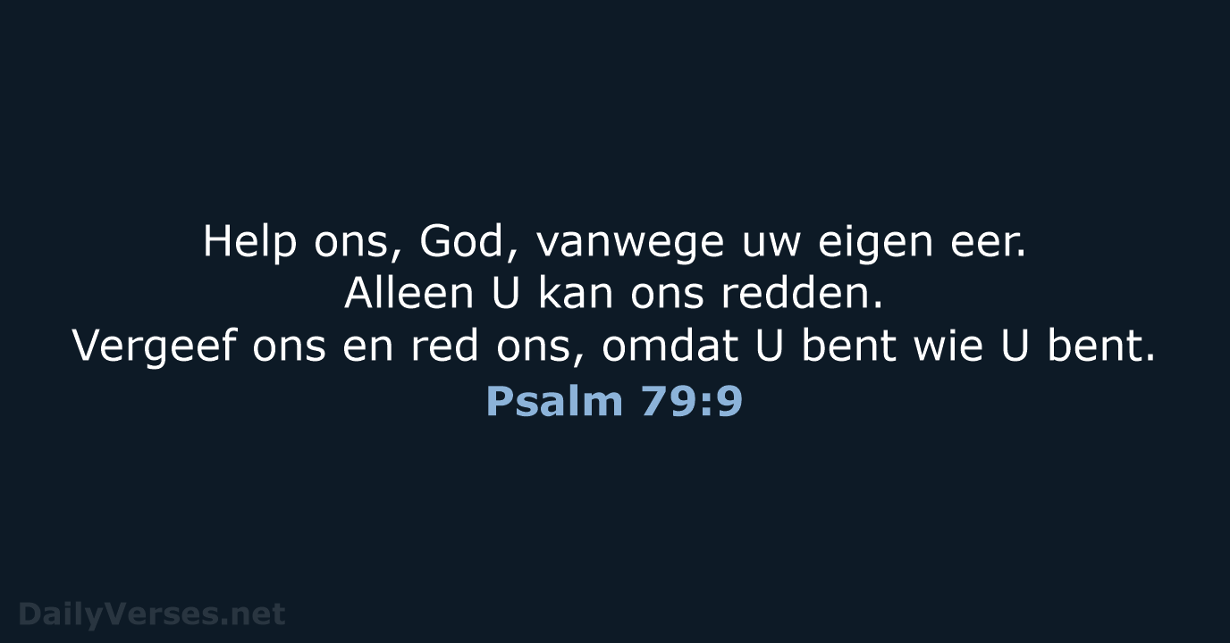 Psalm 79:9 - BB