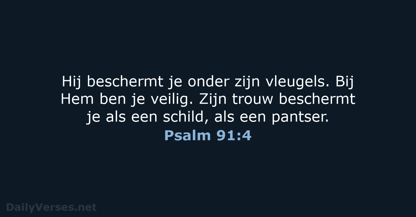 Psalm 91:4 - BB