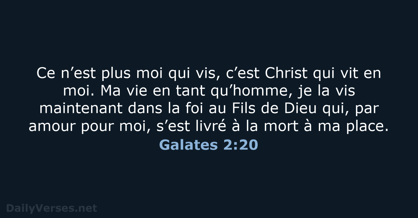 Galates 2:20 - BDS