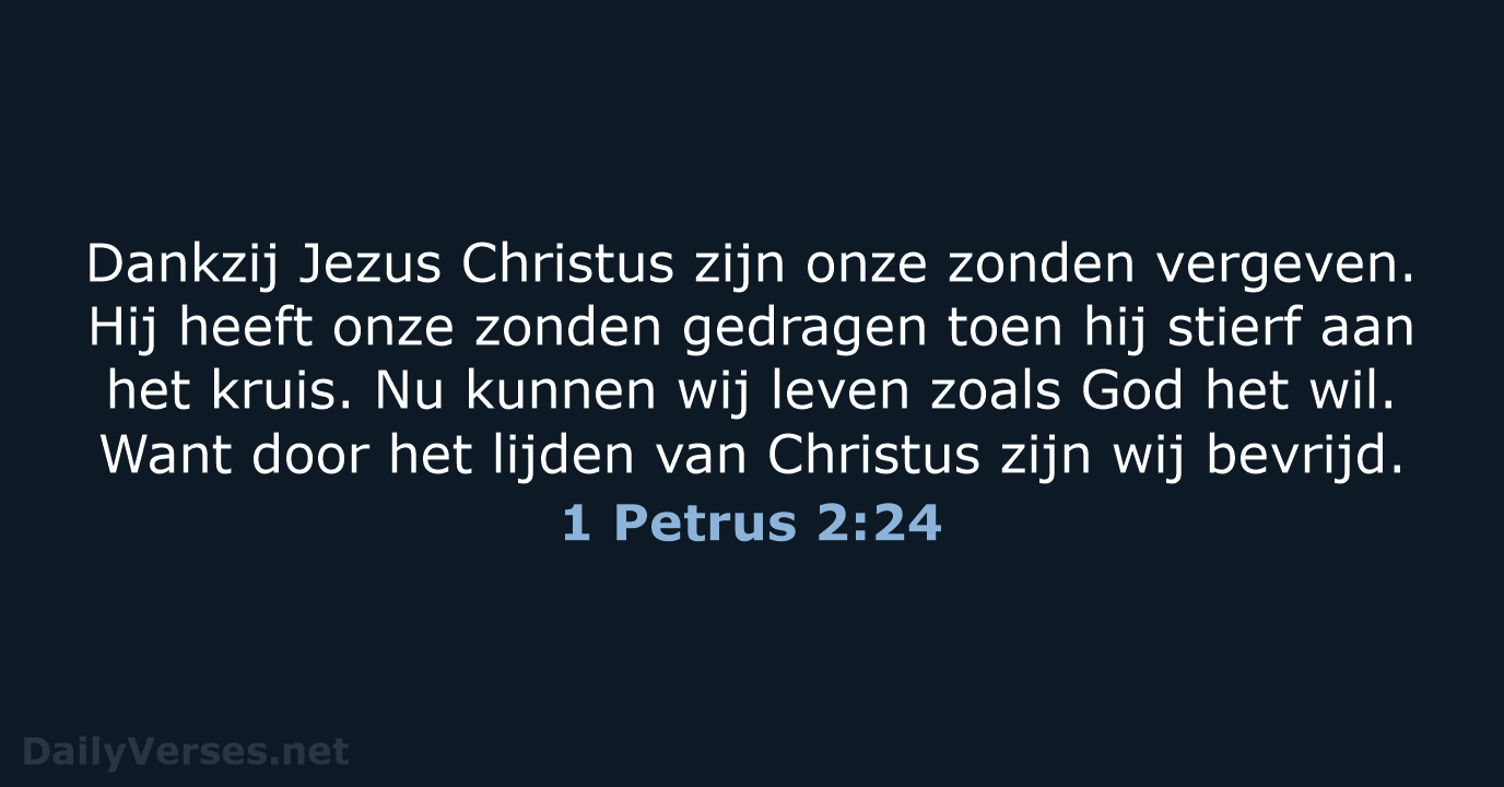 1 Petrus 2:24 - BGT