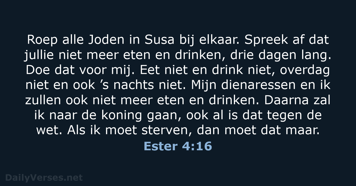 Ester 4:16 - BGT