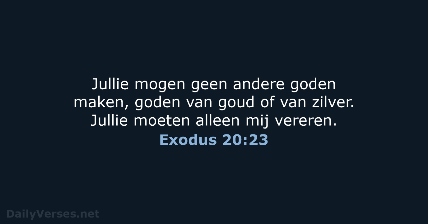 Exodus 20:23 - BGT