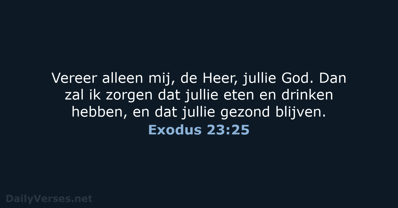 Exodus 23:25 - BGT