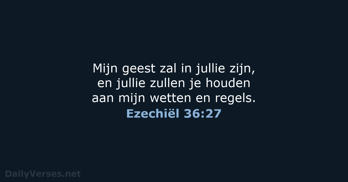 Ezechiël 36:27 - BGT