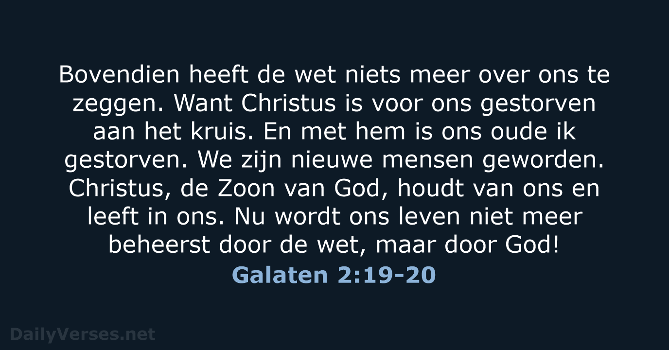 Galaten 2:19-20 - BGT