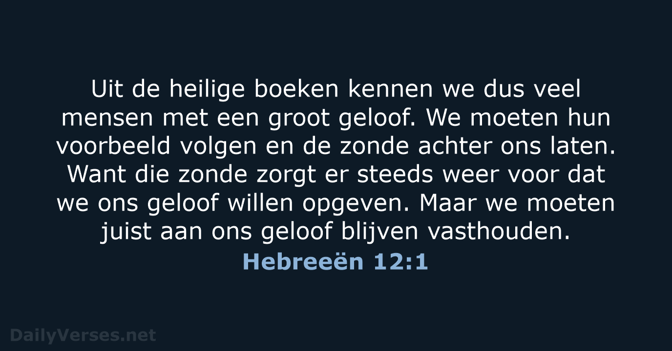 Hebreeën 12:1 - BGT