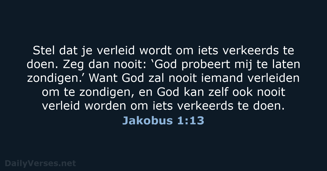 Jakobus 1:13 - BGT