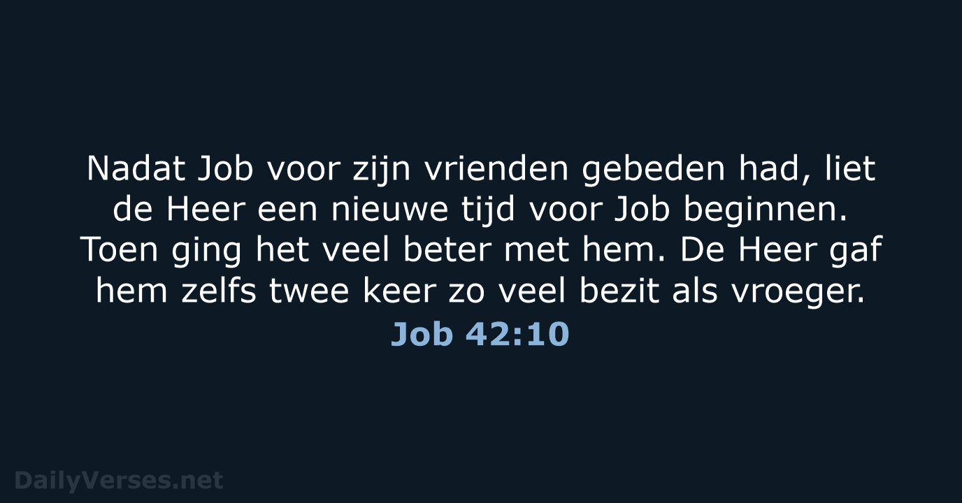 Job 42:10 - BGT