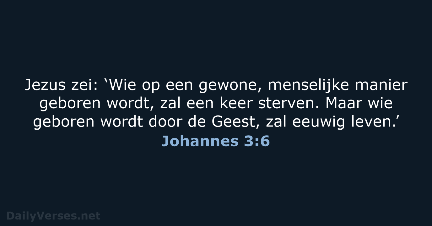 Johannes 3:6 - BGT