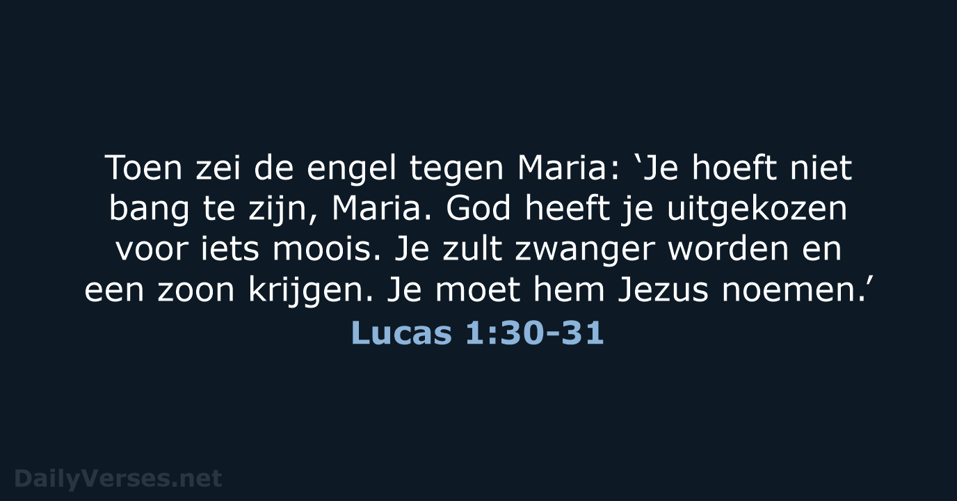 Lucas 1:30-31 - BGT