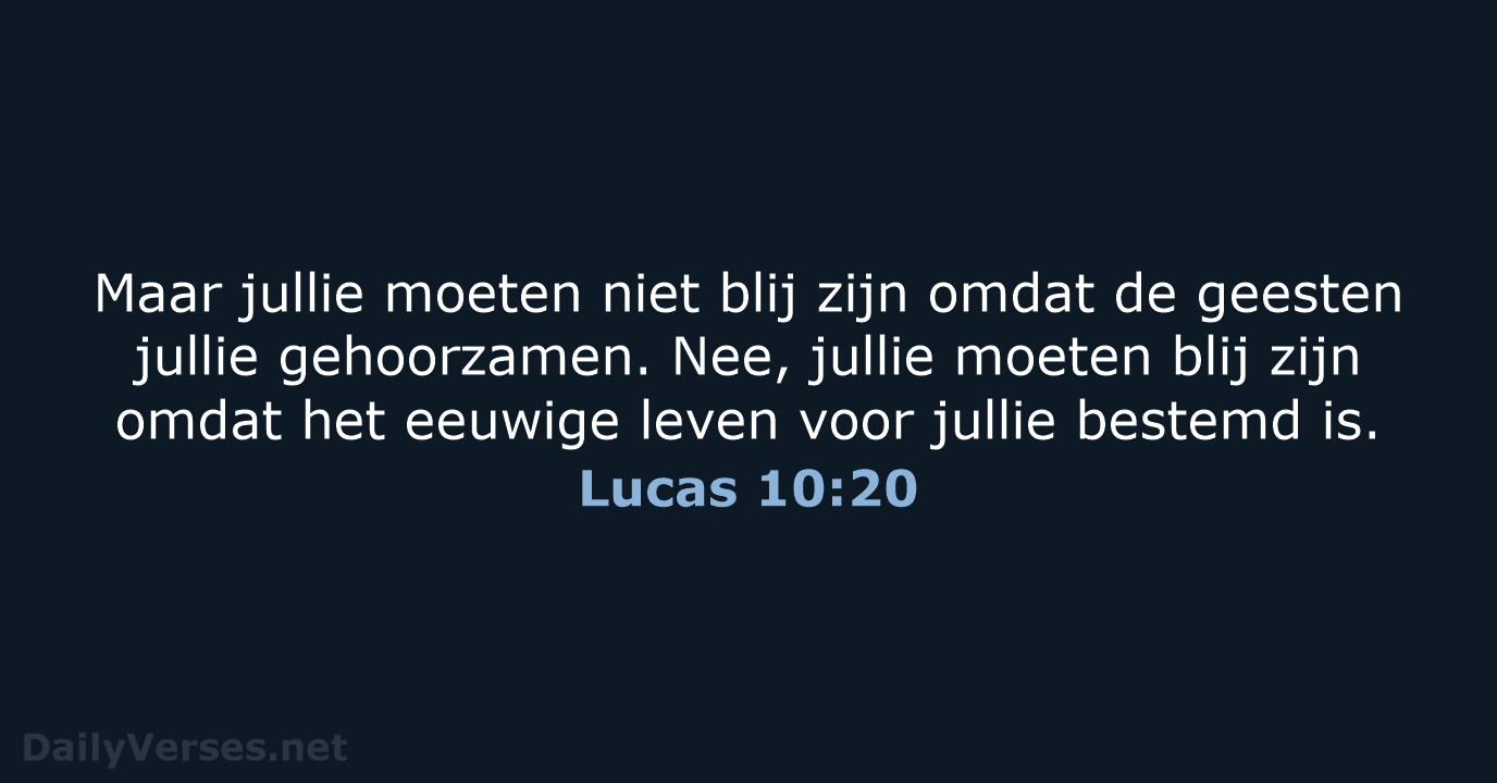 Lucas 10:20 - BGT