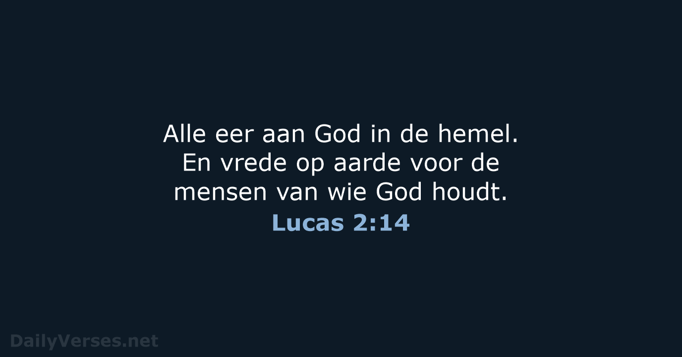 Lucas 2:14 - BGT