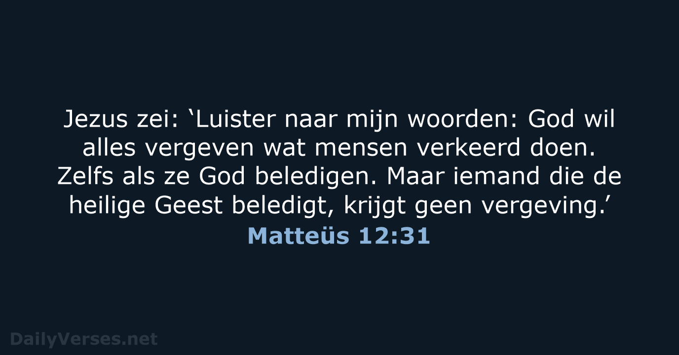 Matteüs 12:31 - BGT