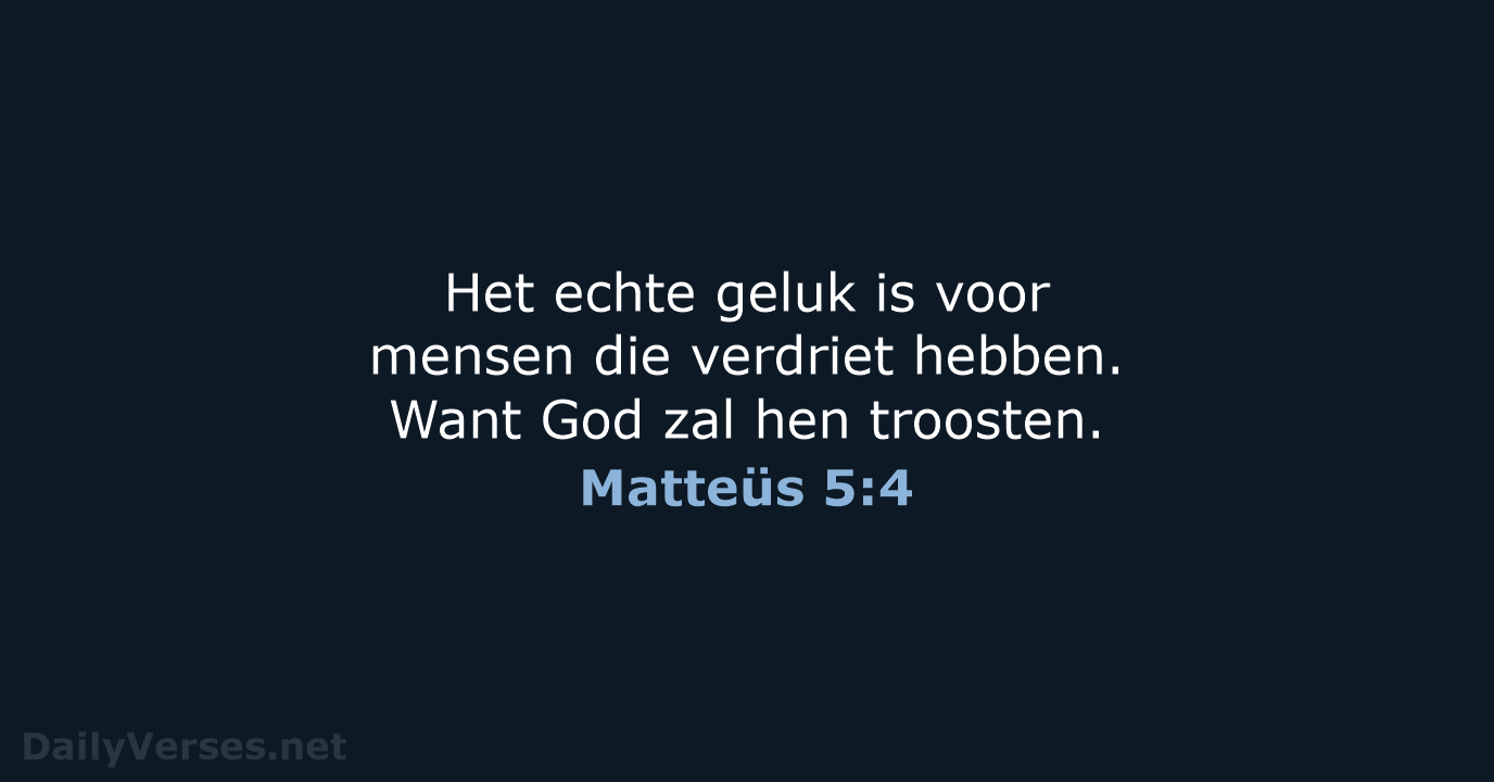 Matteüs 5:4 - BGT