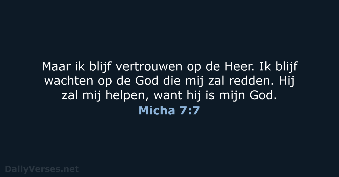 Micha 7:7 - BGT