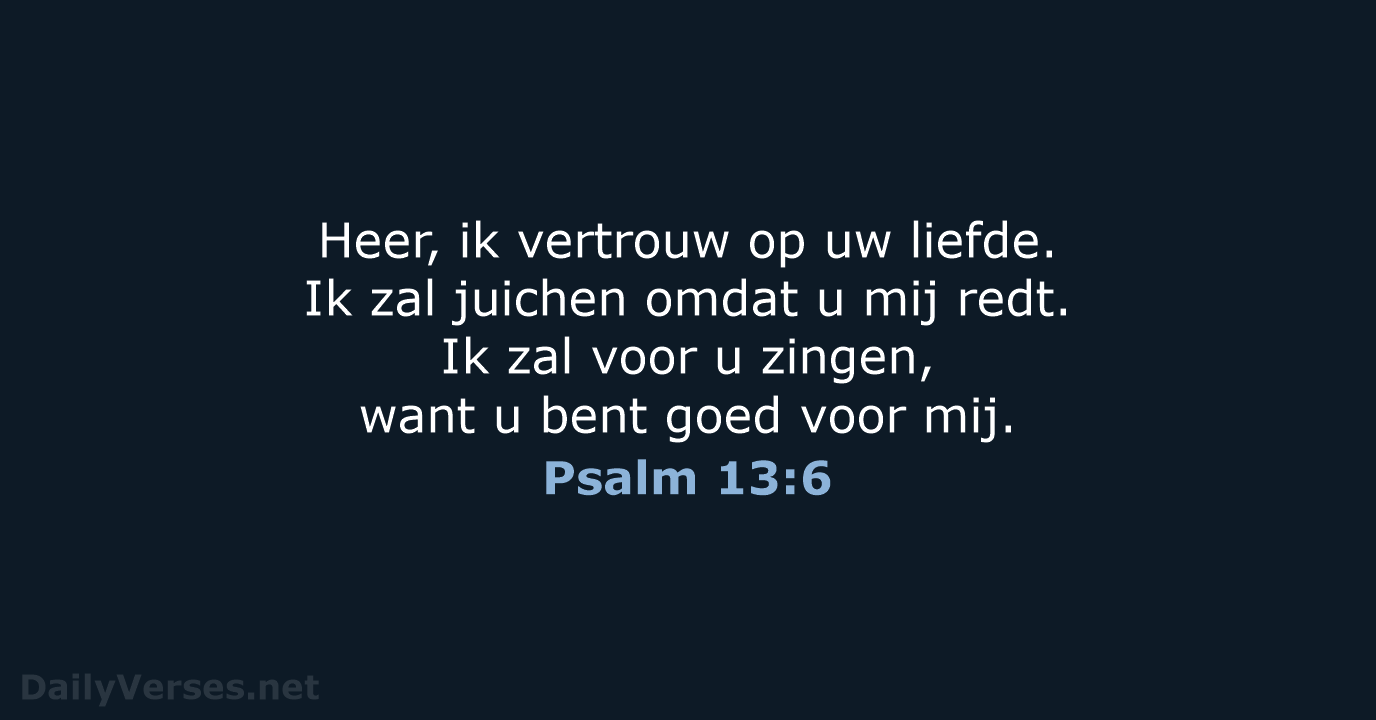Psalm 13:6 - BGT