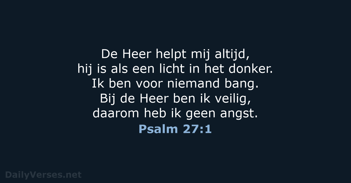 Psalm 27:1 - BGT