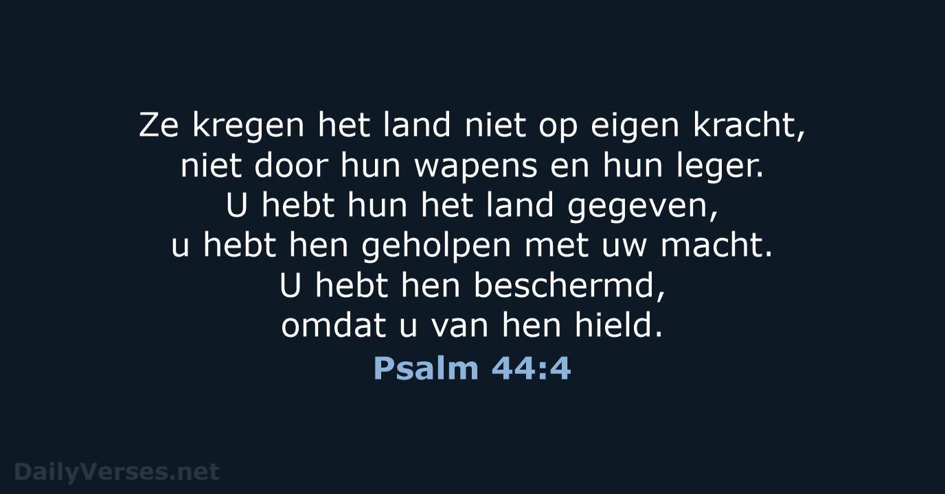 Psalm 44:4 - BGT