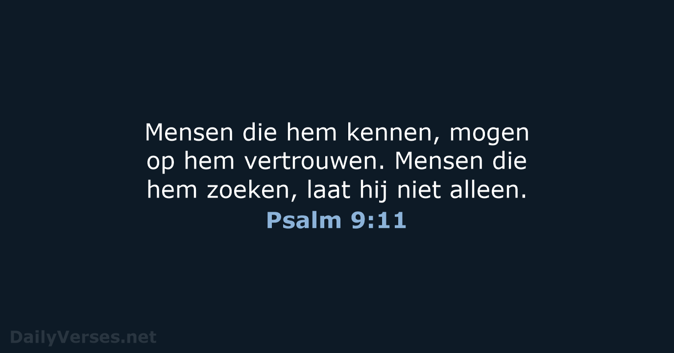 Psalm 9:11 - BGT