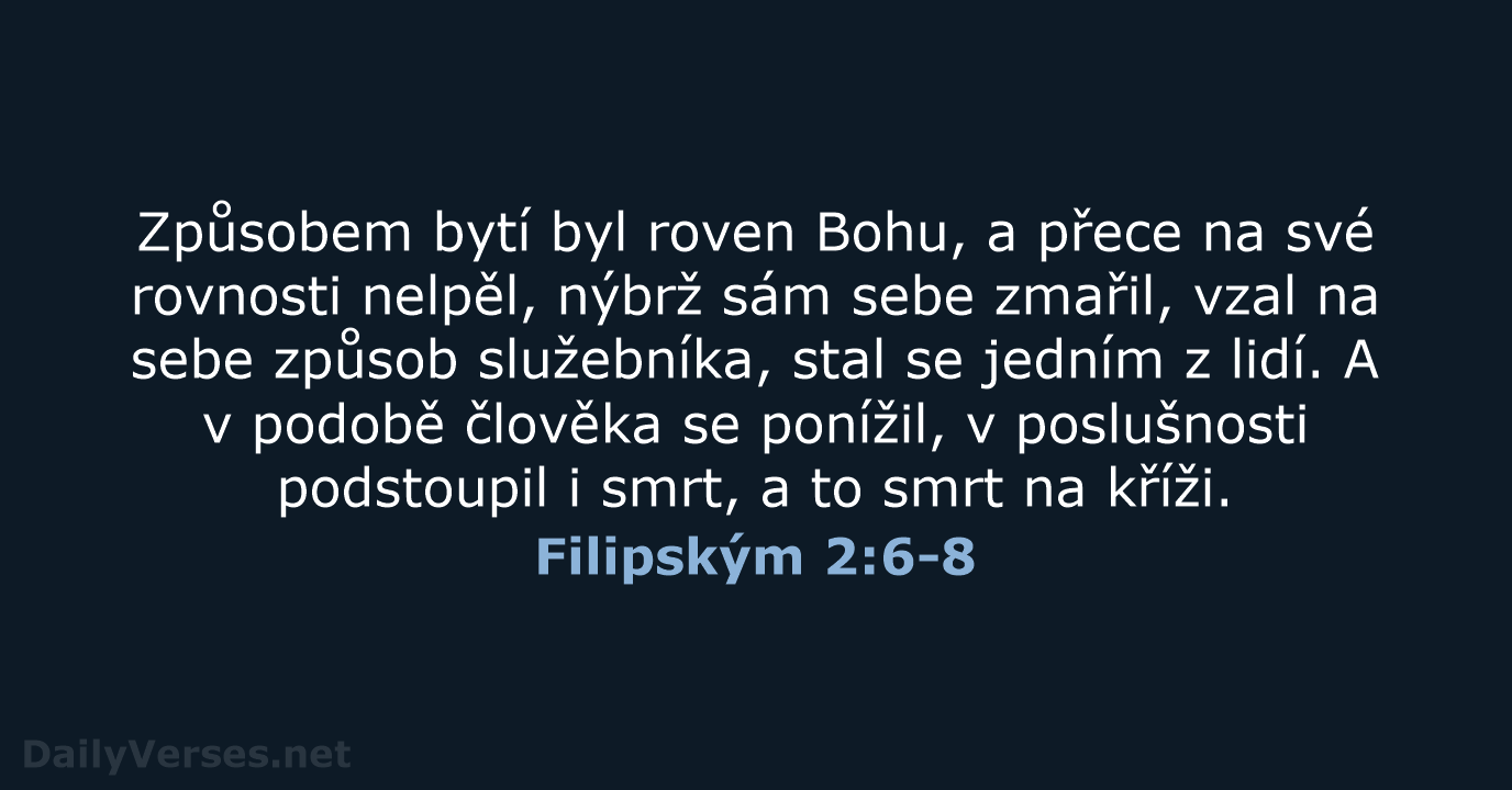 Filipským 2:6-8 - ČEP