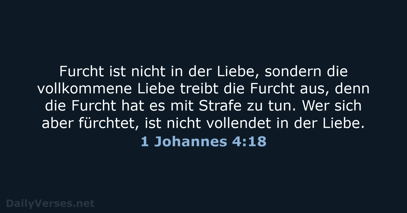 1 Johannes 4:18 - ELB