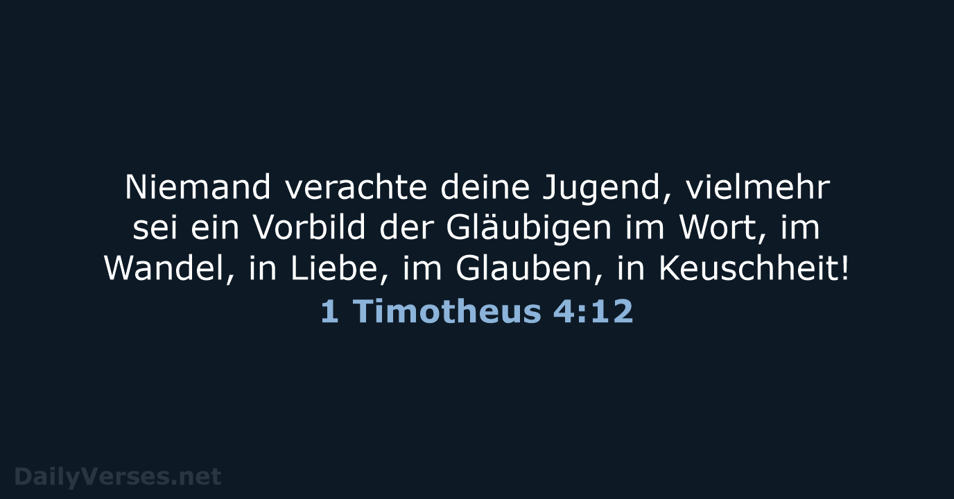 1 Timotheus 4:12 - ELB