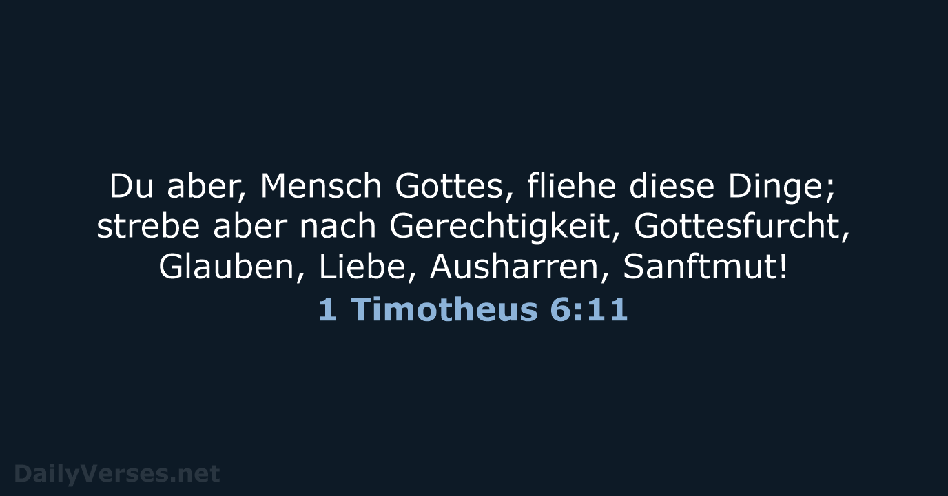1 Timotheus 6:11 - ELB