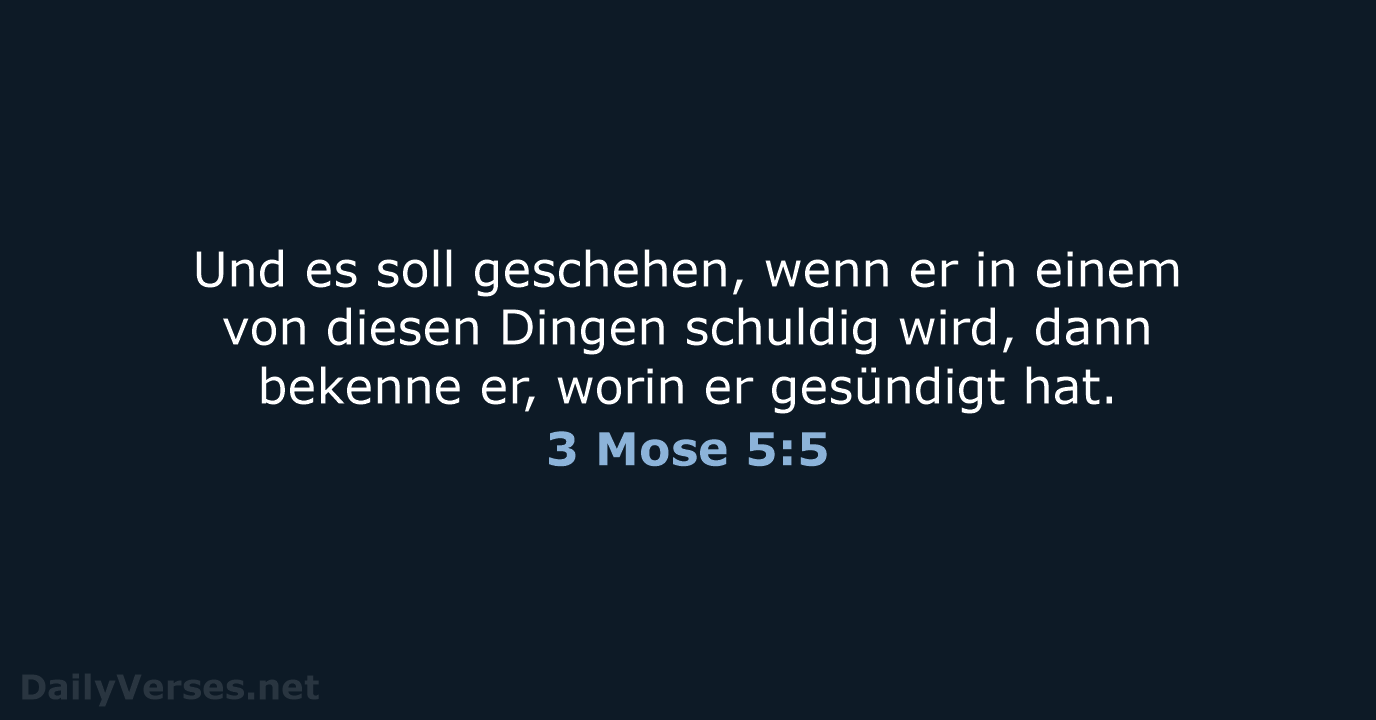 3 Mose 5:5 - ELB