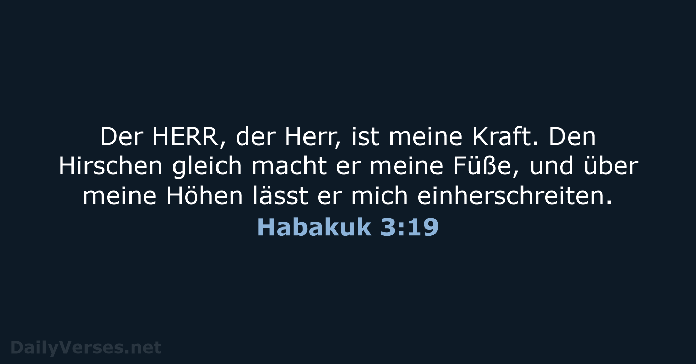 Habakuk 3:19 - ELB