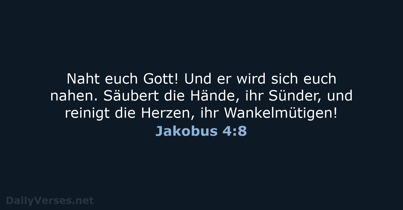 Jakobus 4:8 - ELB
