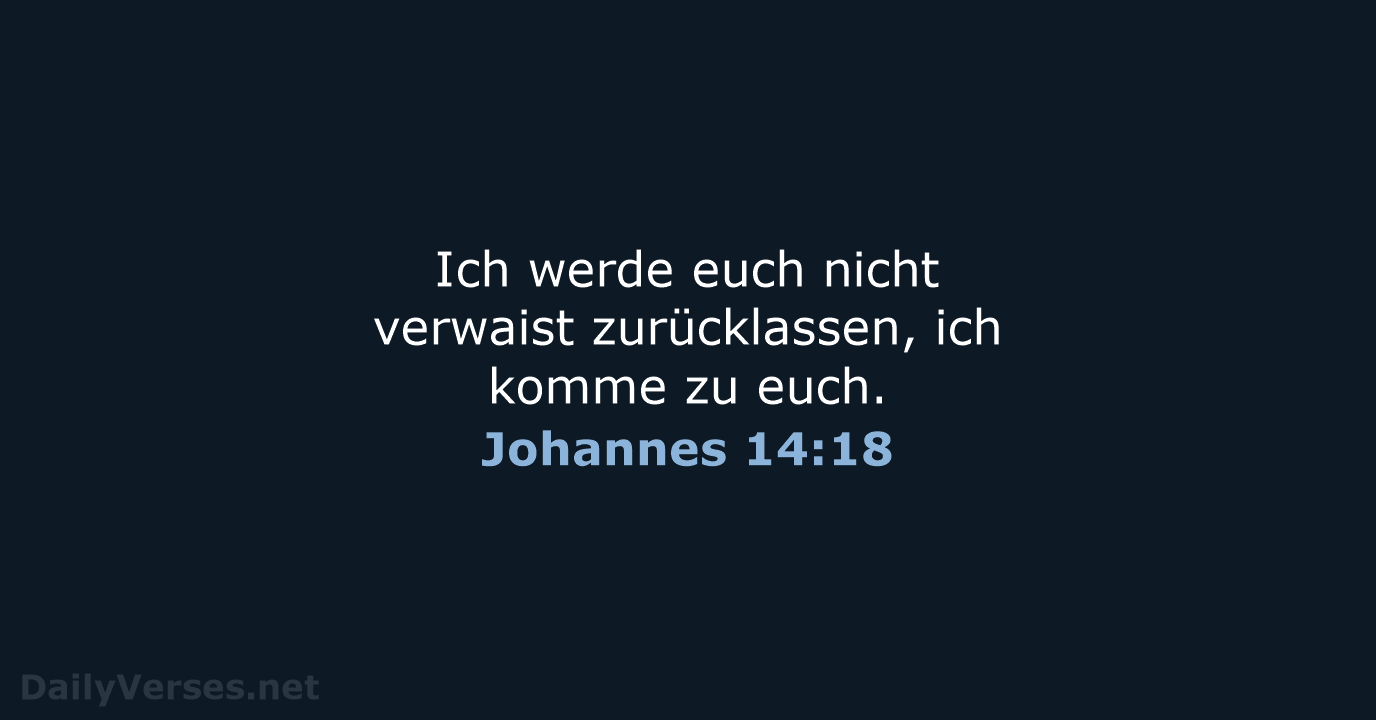 Johannes 14:18 - ELB