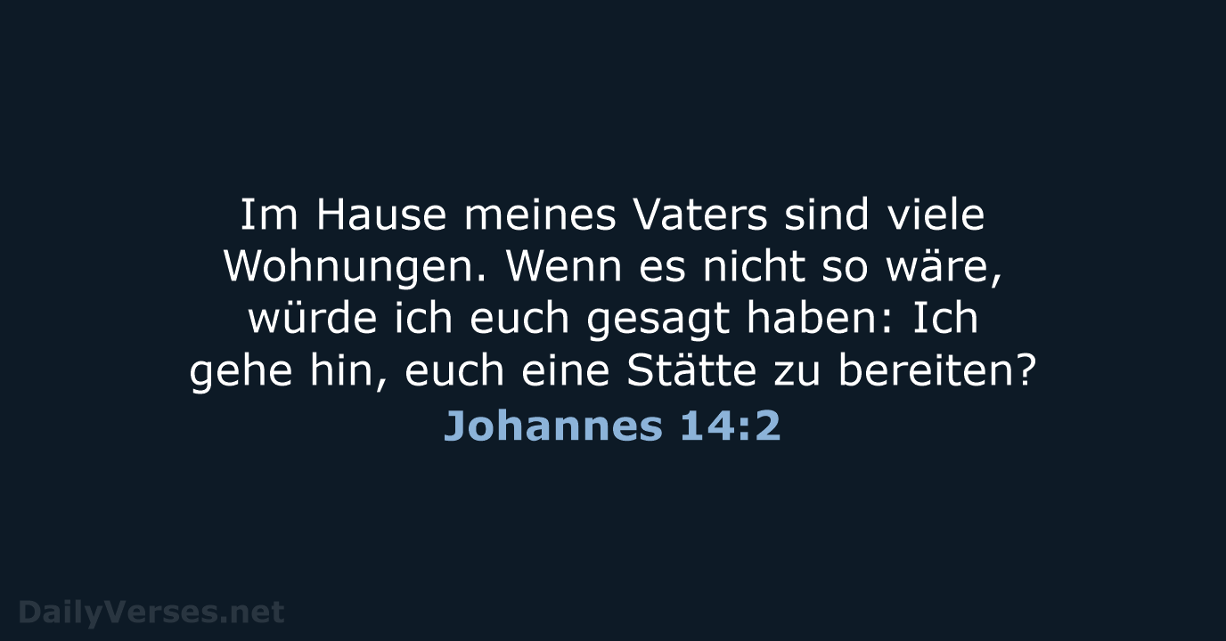 Johannes 14:2 - ELB