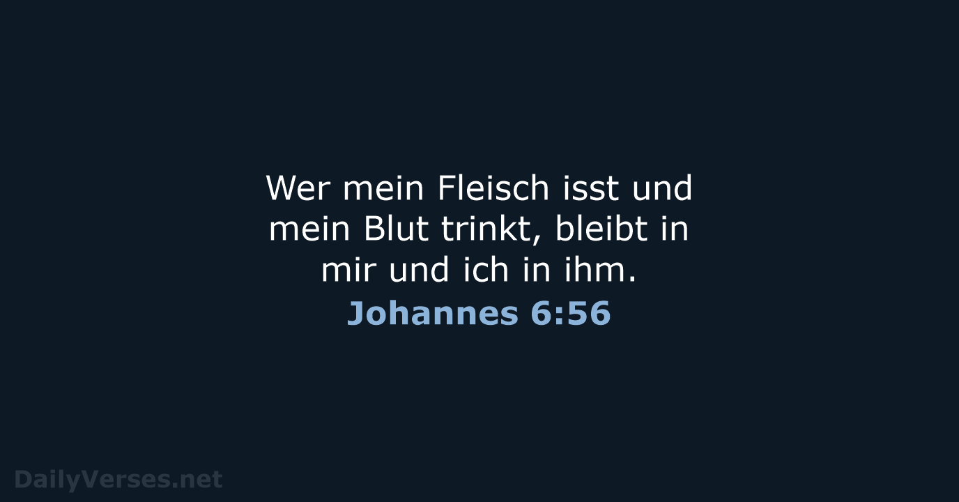 Johannes 6:56 - ELB