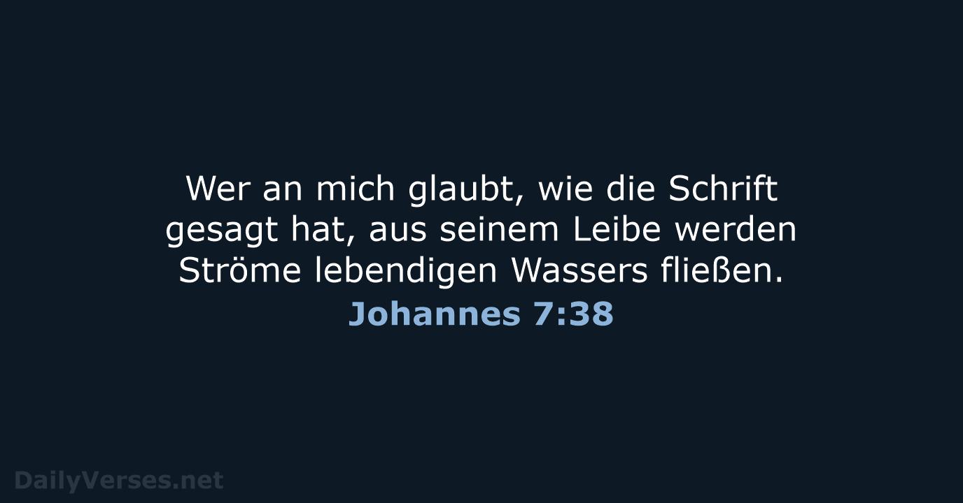 Johannes 7:38 - ELB