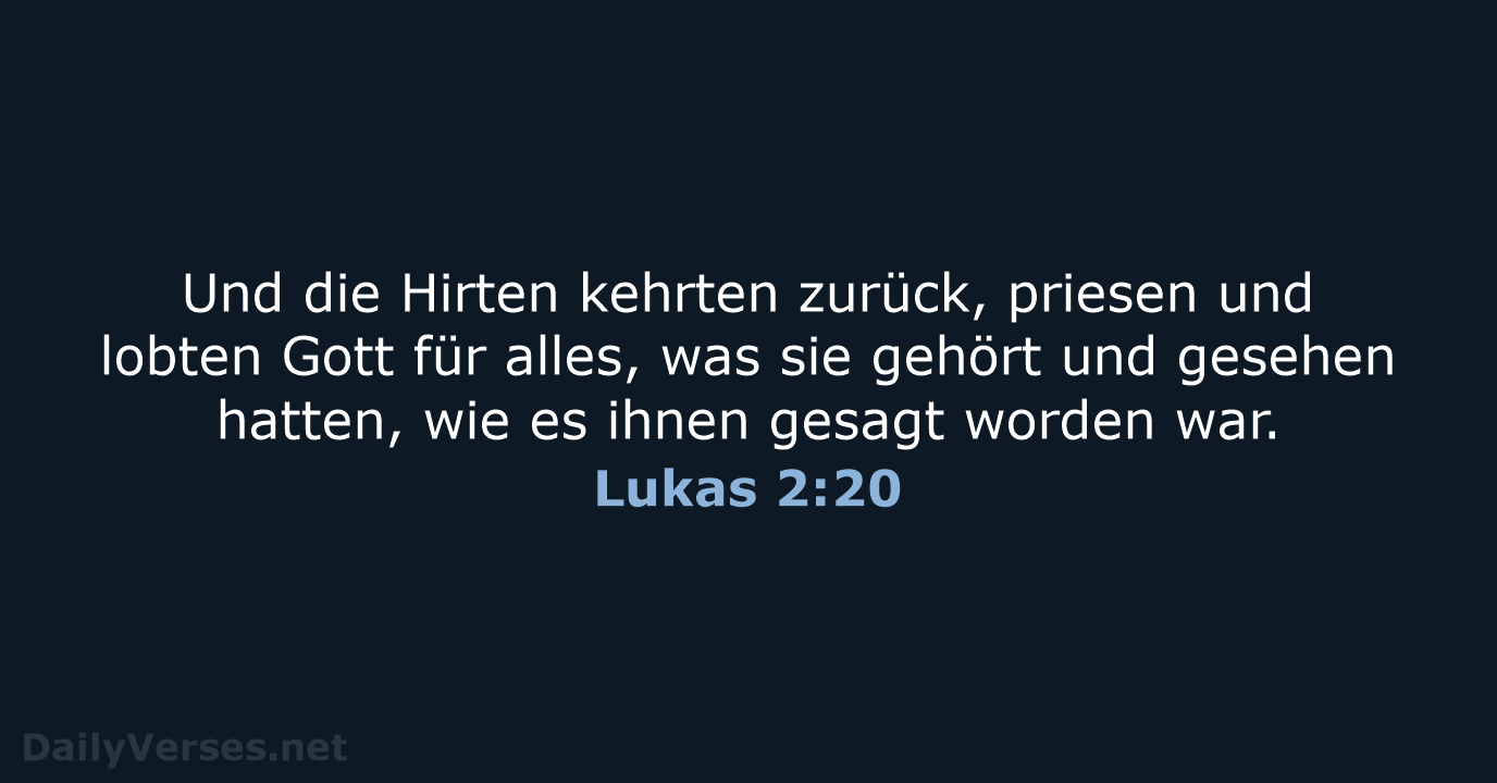 Lukas 2:20 - ELB