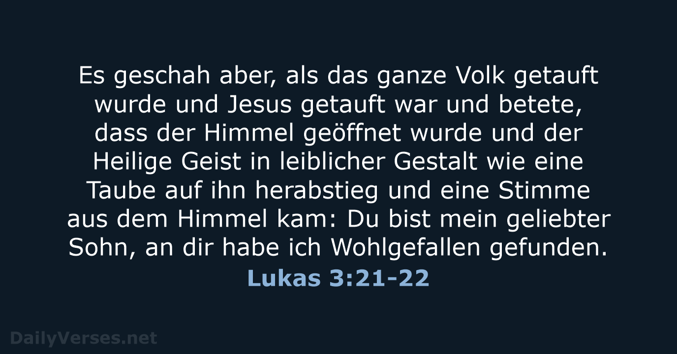 Lukas 3:21-22 - ELB