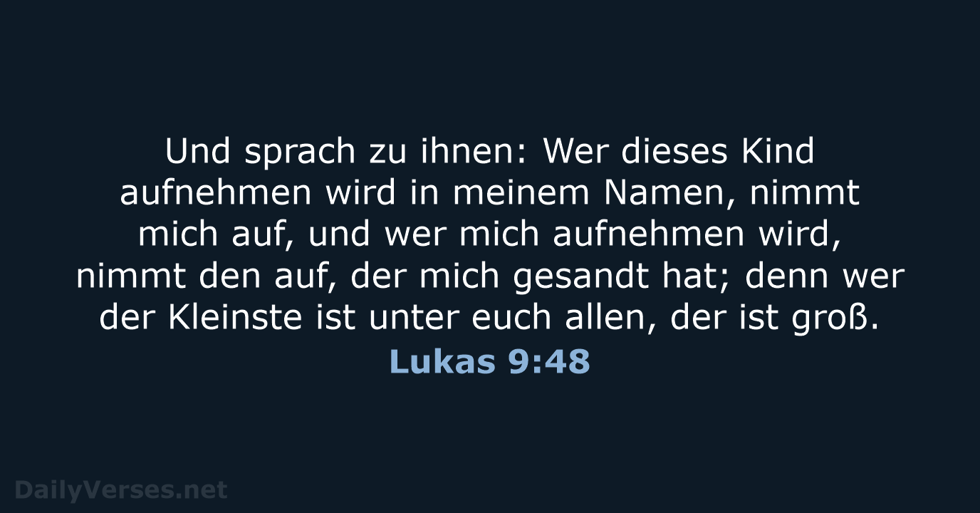 Lukas 9:48 - ELB