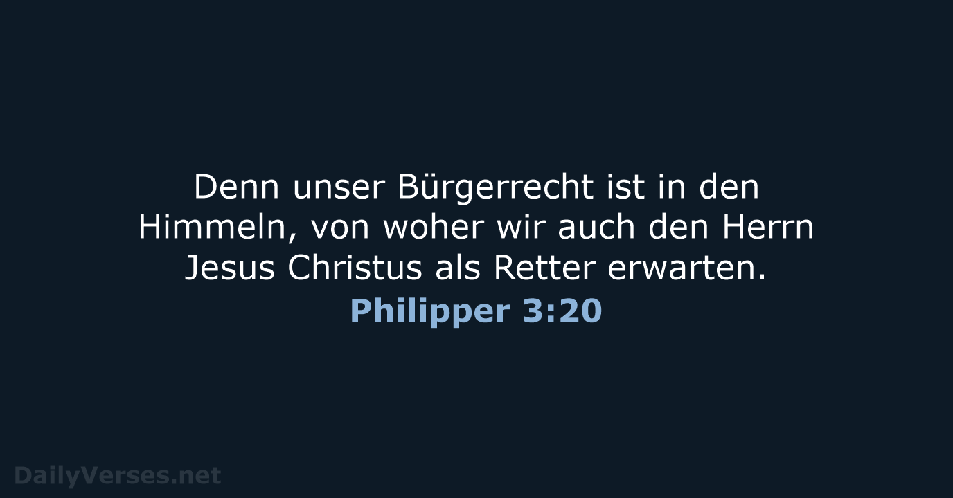 Philipper 3:20 - ELB