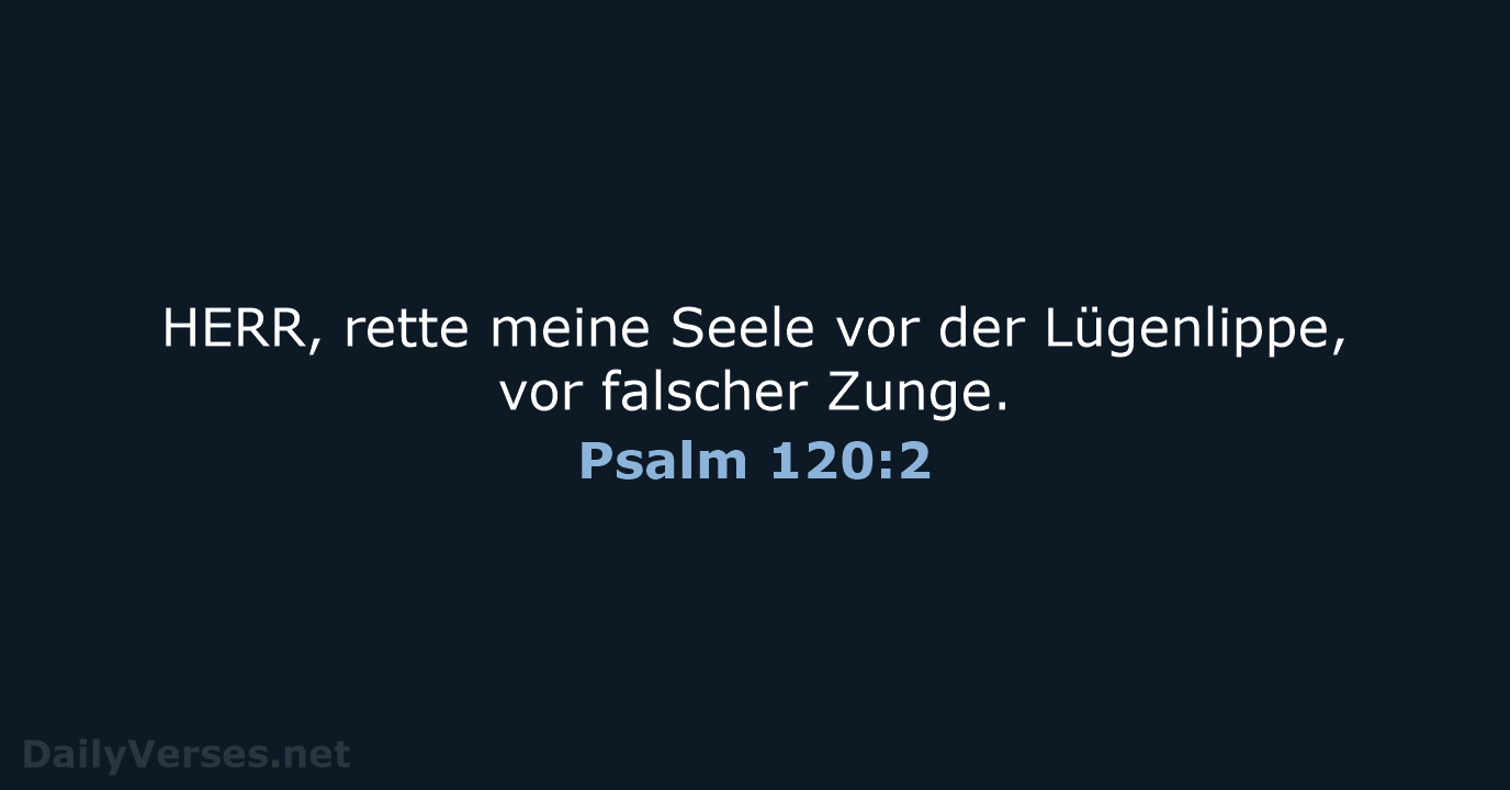 Psalm 120:2 - ELB