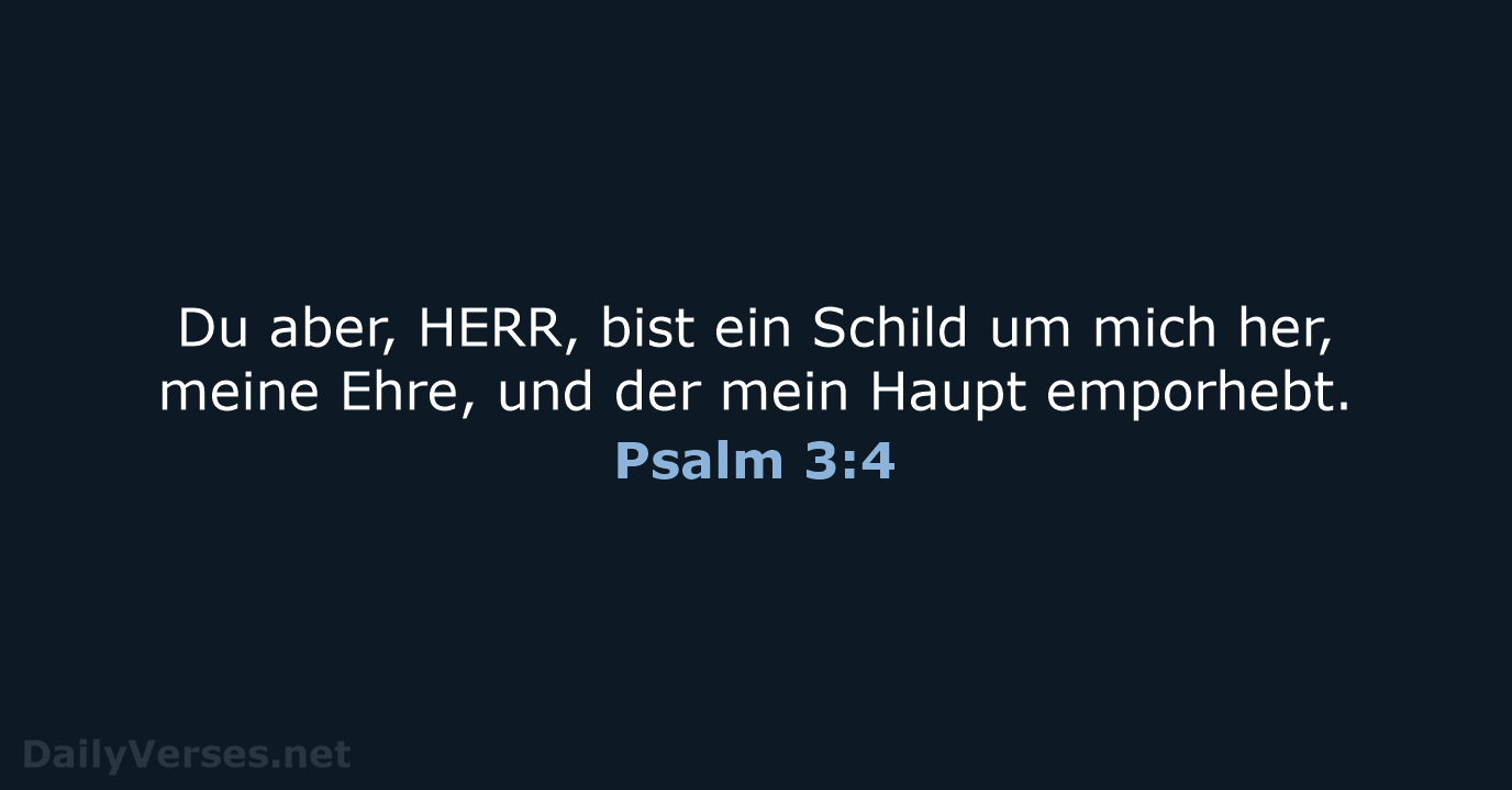 Psalm 3:4 - ELB