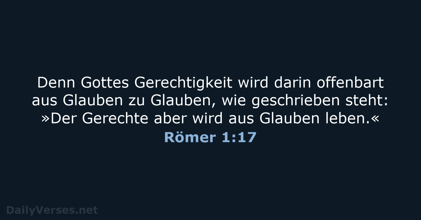 Römer 1:17 - ELB