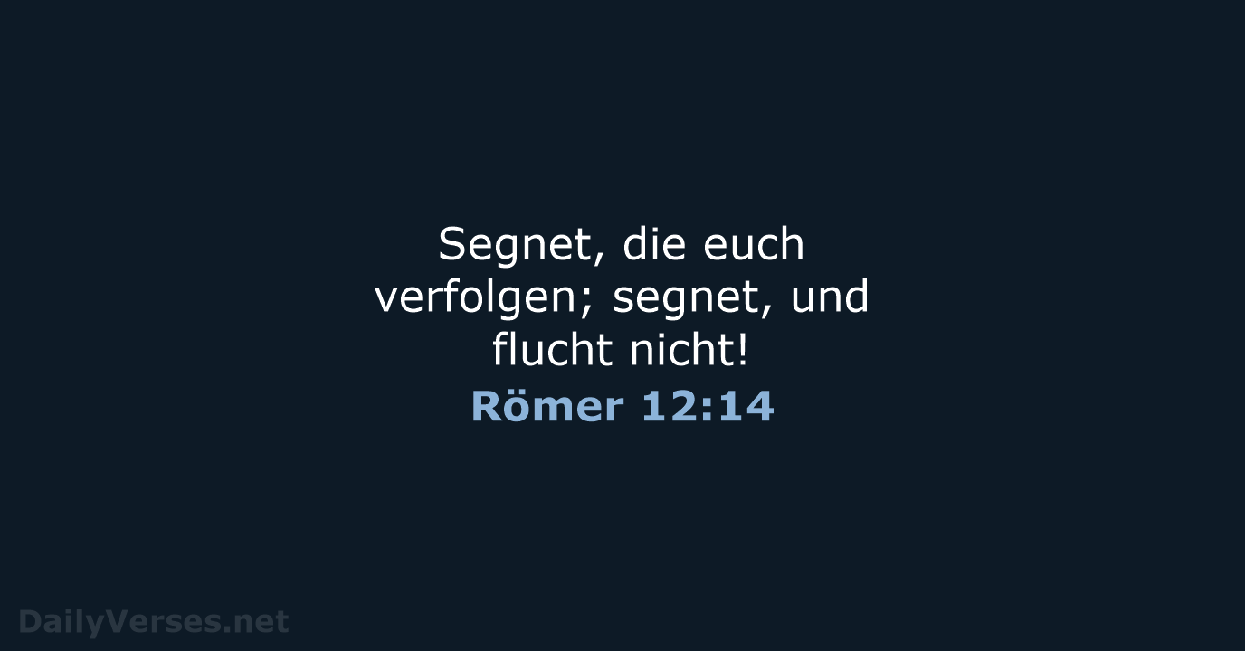 Römer 12:14 - ELB