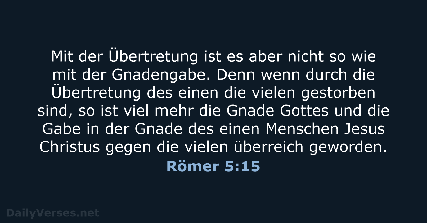 Römer 5:15 - ELB