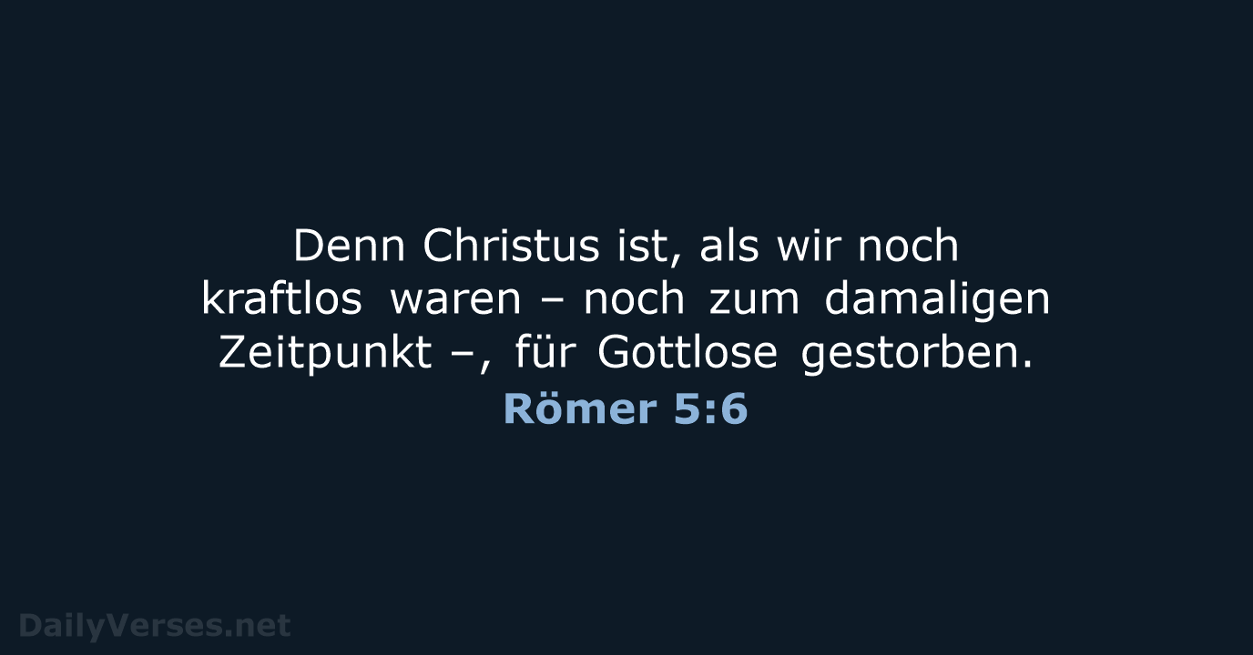 Römer 5:6 - ELB