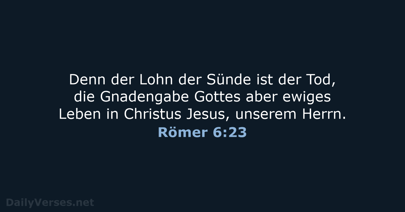 Römer 6:23 - ELB