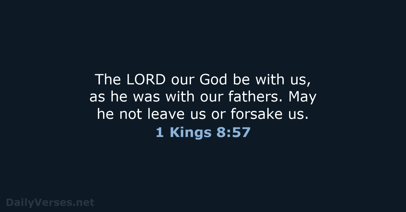 1 Kings 8:57 - ESV