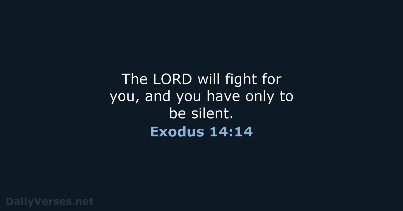 Exodus 14:14 - ESV
