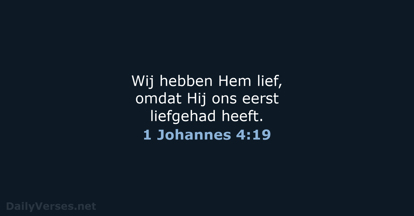 1 Johannes 4:19 - HSV